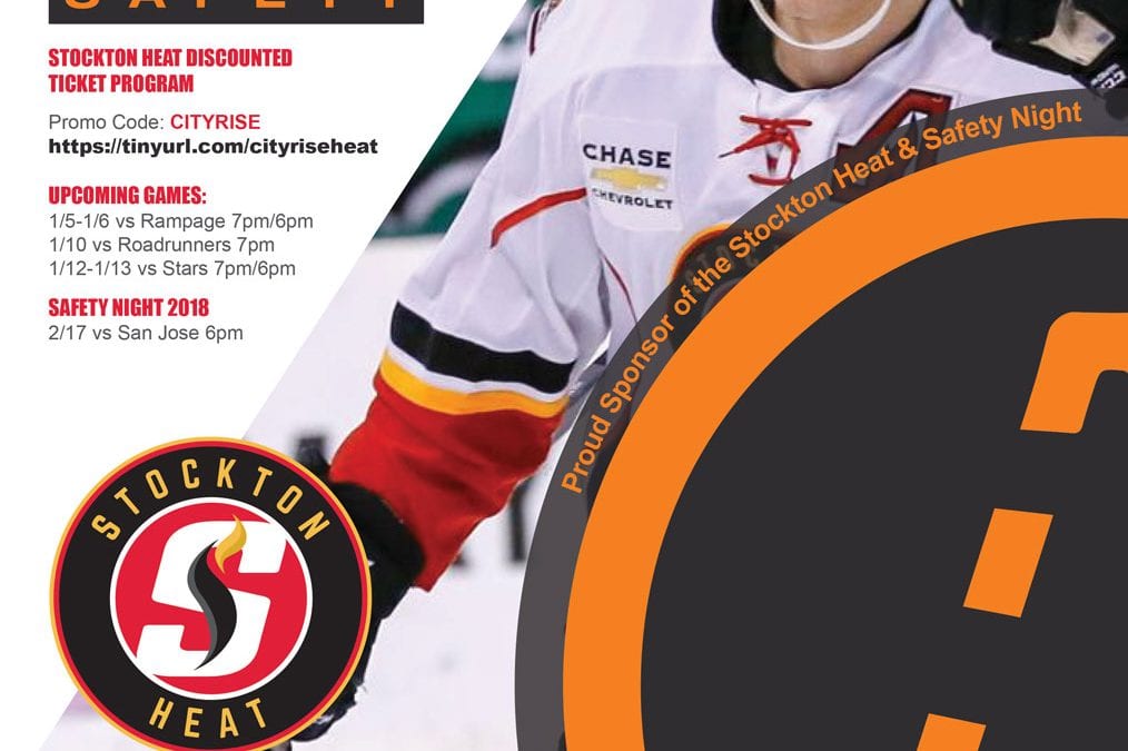 City Rise Safety Proud Sponsor of the Stockton Heat & Safety Night